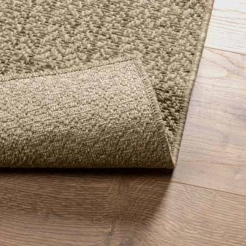  Rug ZIZUR Beige 240x240 cm Jute Look Indoor and Outdoor