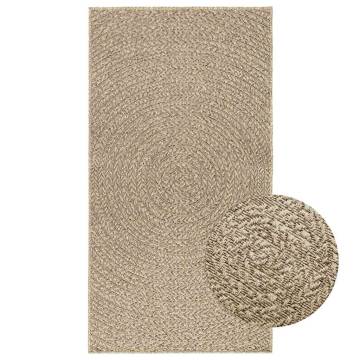  Rug ZIZUR Beige 80x150 cm Jute Look Indoor and Outdoor