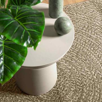  Rug ZIZUR Beige 160x230 cm Jute Look Indoor and Outdoor