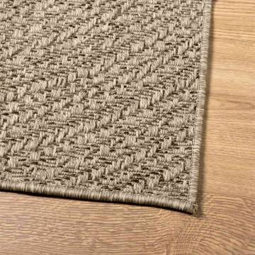  Rug ZIZUR Beige 160x230 cm Jute Look Indoor and Outdoor