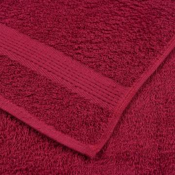  Towels 2 pcs Bordeaux 100x200 cm 360 gsm 100% Cotton