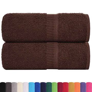  Soap Towels 2 pcs Brown 30x30 cm 360 gsm 100% Cotton