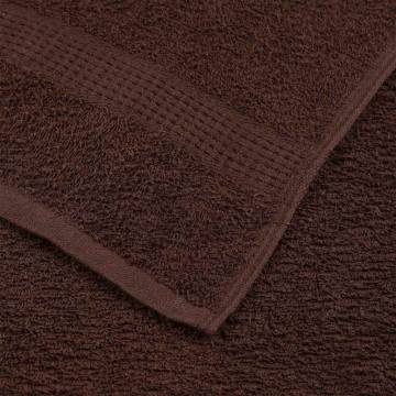  Hand Towels 4 pcs Brown 50x100 cm 360 gsm 100% Cotton