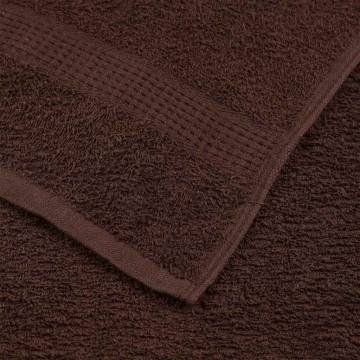  Bath Towels 4 pcs Brown 100x150 cm 360 gsm 100% Cotton