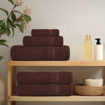  Sauna Towels 2 pcs Brown 80x200 cm 360 gsm 100% Cotton