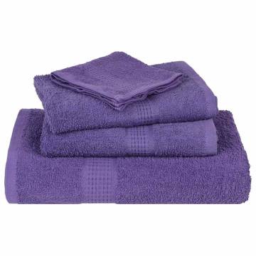  Sauna Towels 10 pcs Purple 80x200 cm 360 gsm 100% Cotton