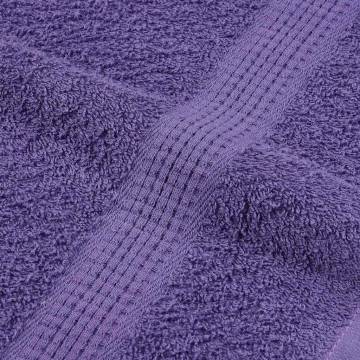  Sauna Towels 10 pcs Purple 80x200 cm 360 gsm 100% Cotton