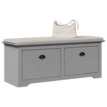  Hallway Bench BODO Grey 114x40x45 cm