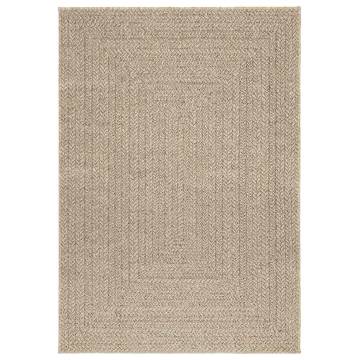  Rug ZIZUR Beige 120x170 cm Jute Look Indoor and Outdoor