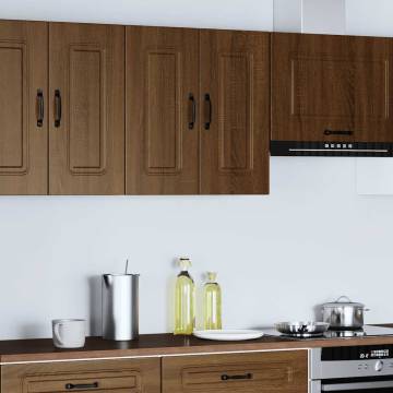  Kitchen Wall Cabinet Kalmar Brown Oak Engineered Wood