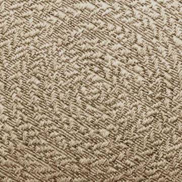  Rug ZIZUR Beige 120x120 cm Jute Look Indoor and Outdoor