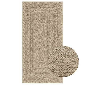  Rug ZIZUR Beige 60x110 cm Jute Look Indoor and Outdoor