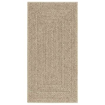  Rug ZIZUR Beige 60x110 cm Jute Look Indoor and Outdoor