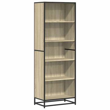  Bookcase Sonoma Oak 60x35x170.5 cm Engineered Wood