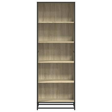  Bookcase Sonoma Oak 60x35x170.5 cm Engineered Wood