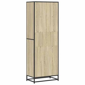  Bookcase Sonoma Oak 60x35x170.5 cm Engineered Wood