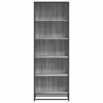  Bookcase Grey Sonoma 60x35x170.5 cm Engineered Wood