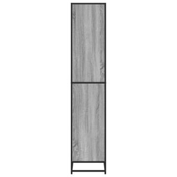  Bookcase Grey Sonoma 60x35x170.5 cm Engineered Wood