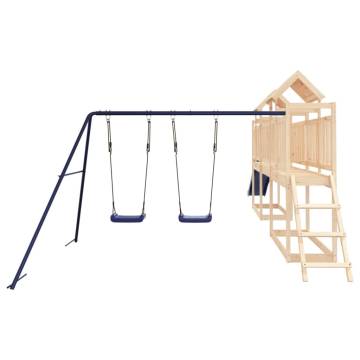 Outdoor Playset Solid Wood Pine