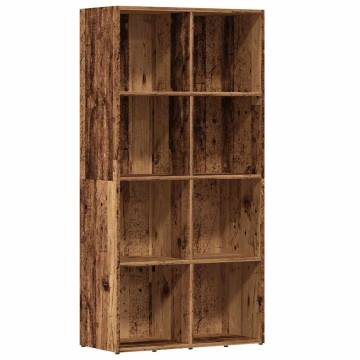  Book Cabinet Old Wood 66x30x130 cm Engineered Wood