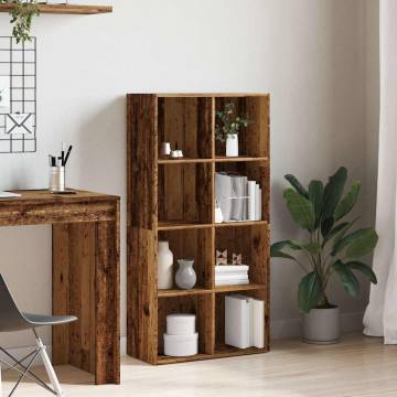  Book Cabinet Old Wood 66x30x130 cm Engineered Wood