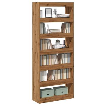  Book CabinetRoom Divider Artisan Oak 80x30x198 cm