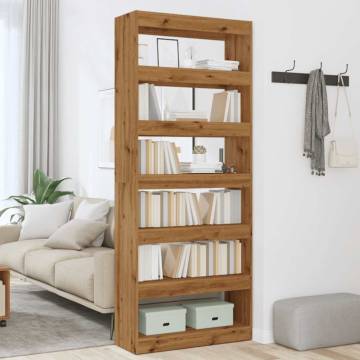  Book CabinetRoom Divider Artisan Oak 80x30x198 cm