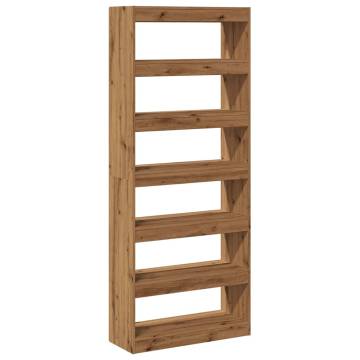  Book CabinetRoom Divider Artisan Oak 80x30x198 cm