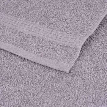  Towels 4 pcs Grey 100x200 cm 360 gsm 100% Cotton