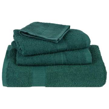  Shower Towels 2 pcs Green 70x140 cm 360 gsm 100% Cotton