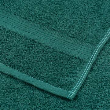  Bath Towels 2 pcs Green 100x150 cm 360 gsm 100% Cotton