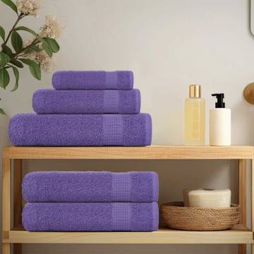  Soap Towels 10 pcs Purple 30x30 cm 360 gsm 100% Cotton