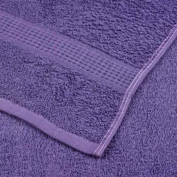  Soap Towels 10 pcs Purple 30x30 cm 360 gsm 100% Cotton