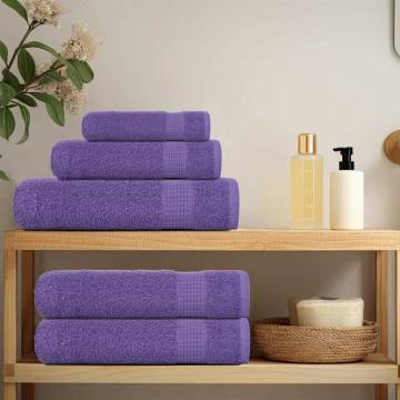  Guest Towels 4 pcs Purple 30x50 cm 360 gsm 100% Cotton