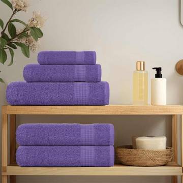  Shower Towels 2 pcs Purple 70x140 cm 360 gsm 100% Cotton