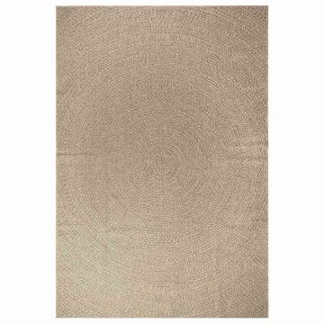  Rug ZIZUR Beige 200x290 cm Jute Look Indoor and Outdoor