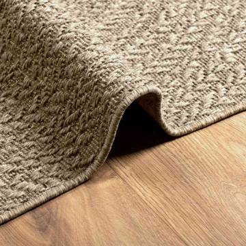  Rug ZIZUR Beige 200x290 cm Jute Look Indoor and Outdoor