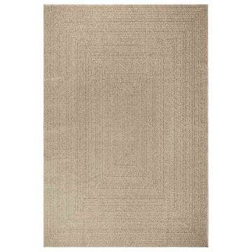  Rug ZIZUR Beige 200x290 cm Jute Look Indoor and Outdoor