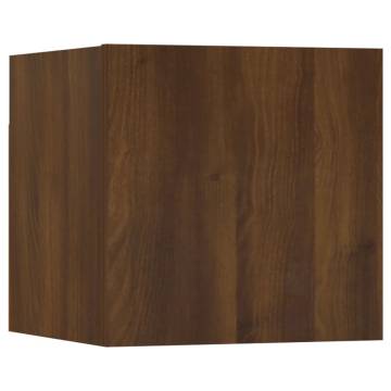 Wall-mounted TV Cabinet Brown Oak Engineered Wood