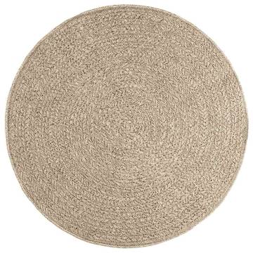  Rug ZIZUR Beige Ø 120 cm Jute Look Indoor and Outdoor