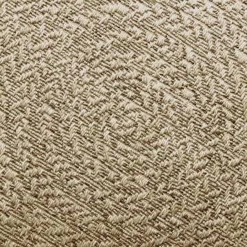  Rug ZIZUR Beige Ø 120 cm Jute Look Indoor and Outdoor