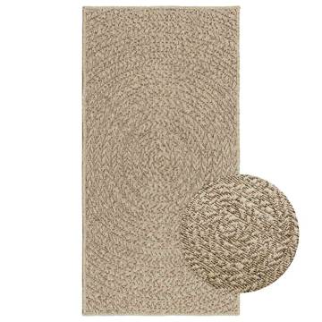  Rug ZIZUR Beige 60x110 cm Jute Look Indoor and Outdoor