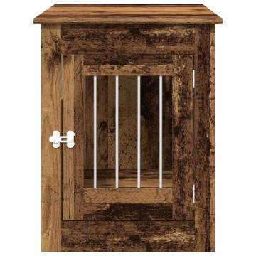  Dog Crate Furniture Old Wood 55x80x68 cm Engineered Wood