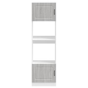  Oven Cabinets 2 pcs Lucca Grey Sonoma Engineered Wood