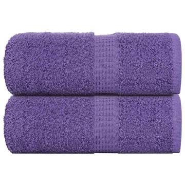  Soap Towels 2 pcs Purple 30x30 cm 360 gsm 100% Cotton