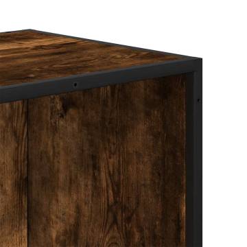  Book Cabinet Smoked Oak 40x35x170.5 cm Engineered Wood