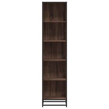  Book Cabinet Brown Oak 40x35x170.5 cm Engineered Wood