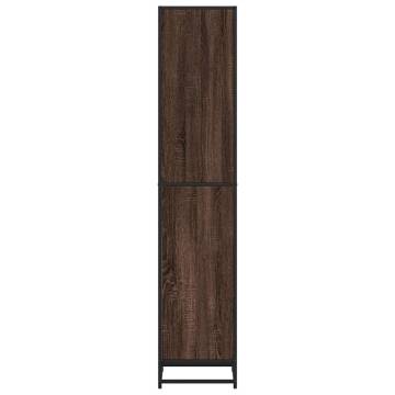  Book Cabinet Brown Oak 40x35x170.5 cm Engineered Wood