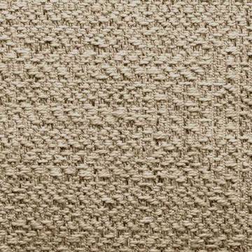  Rug ZIZUR Beige 120x120 cm Jute Look Indoor and Outdoor