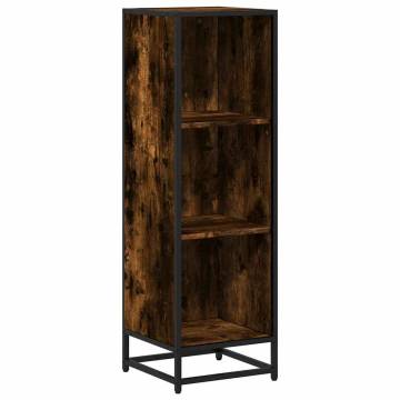  Book Cabinet Smoked Oak 33.5x33x107.5 cm Engineered Wood